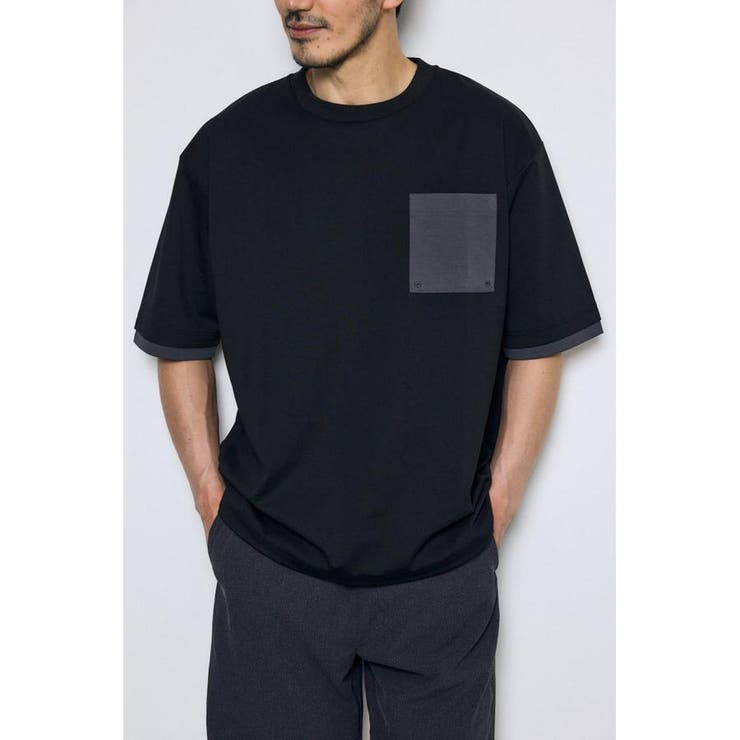 BLK | 配色ポケットトップス | AZUL BY MOUSSY