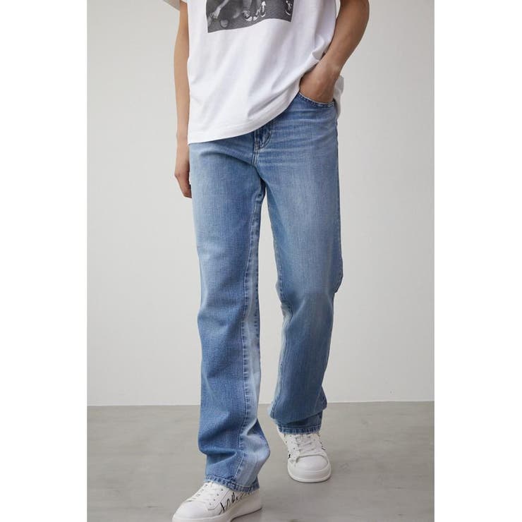 MICRO FLARE BLEACH DENIM