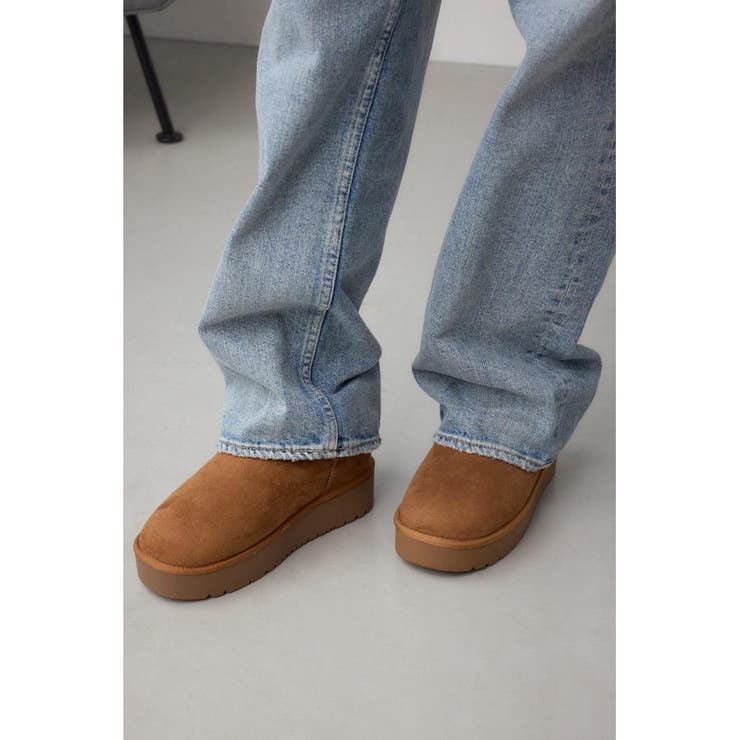 厚底ムートンショートブーツ | AZUL BY MOUSSY | 詳細画像28 