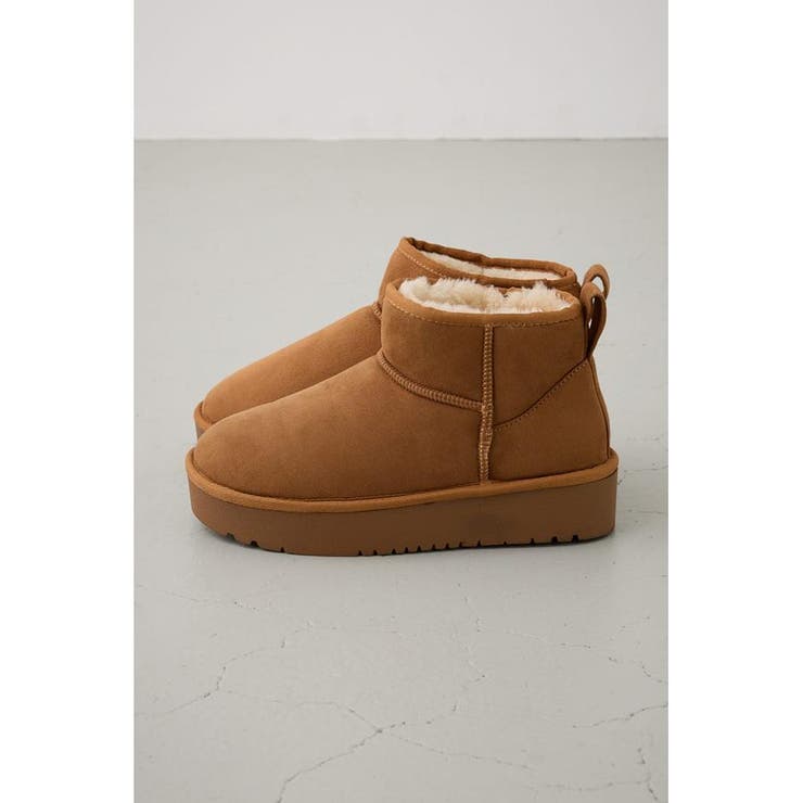 厚底ムートンショートブーツ | AZUL BY MOUSSY | 詳細画像31 