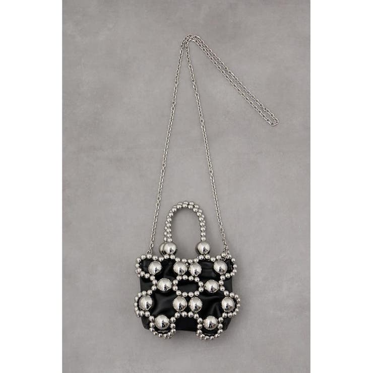 MOUSSY SILVER BEADED MINI バッグ（MOUSSY SILVER BEADED MINI