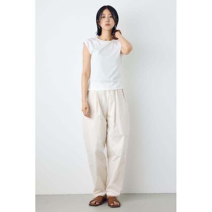 ライトコットンカーブワイドパンツ | AZUL BY MOUSSY | 詳細画像5 