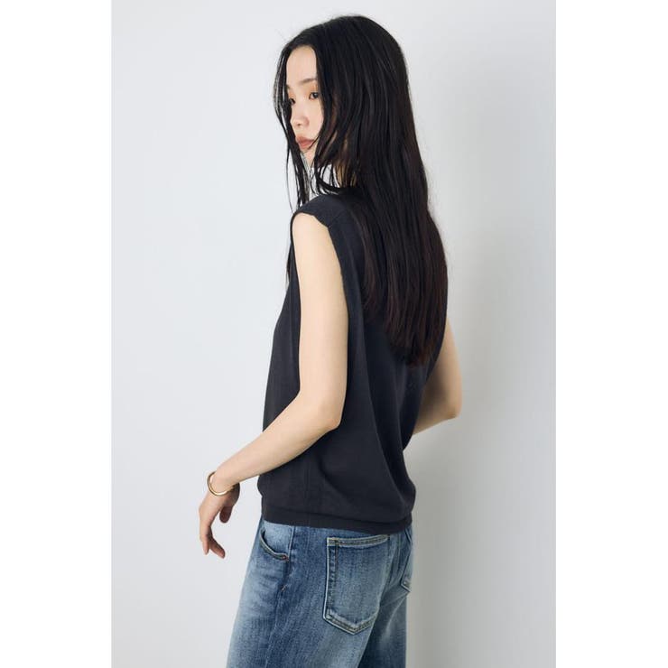 2点セットノースリーブニット(パット付き) | AZUL BY MOUSSY | 詳細画像3 