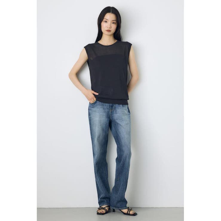 2点セットノースリーブニット(パット付き) | AZUL BY MOUSSY | 詳細画像5 