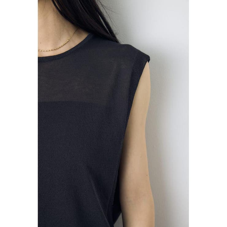 2点セットノースリーブニット(パット付き) | AZUL BY MOUSSY | 詳細画像8 