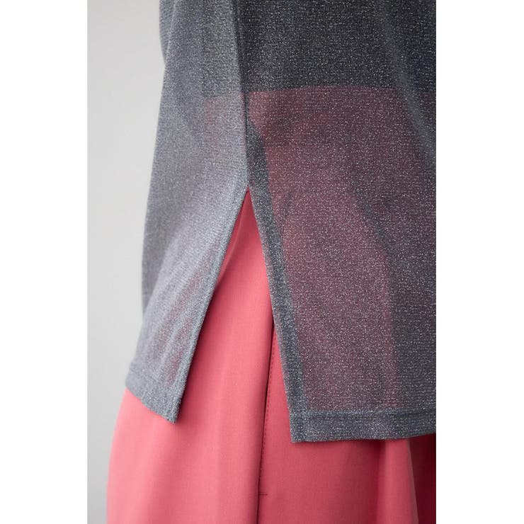 シアーラメ長袖トップス | AZUL BY MOUSSY | 詳細画像21 