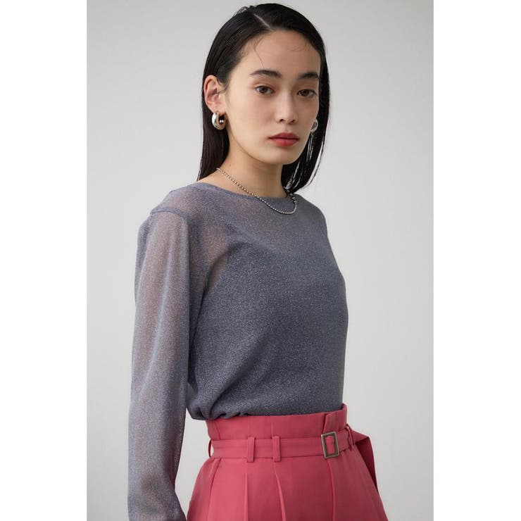 シアーラメ長袖トップス | AZUL BY MOUSSY | 詳細画像13 