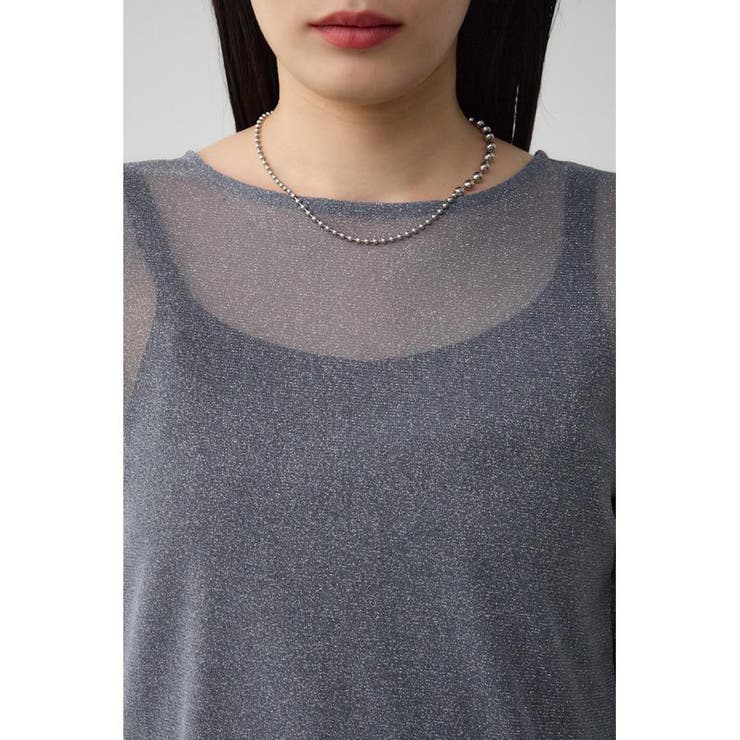 シアーラメ長袖トップス | AZUL BY MOUSSY | 詳細画像18 