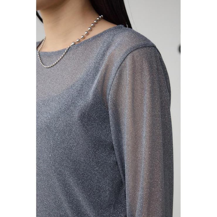シアーラメ長袖トップス | AZUL BY MOUSSY | 詳細画像19 