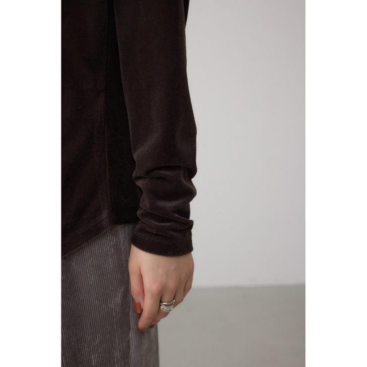 ベロアアシメカットトップス | AZUL BY MOUSSY | 詳細画像20 