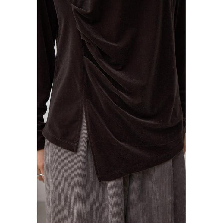 ベロアアシメカットトップス | AZUL BY MOUSSY | 詳細画像21 