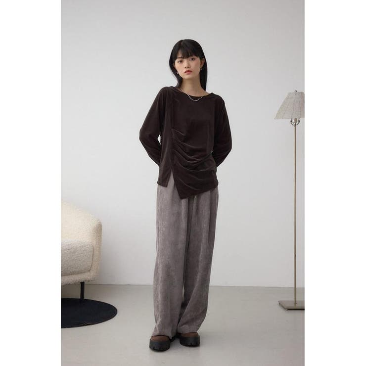 ベロアアシメカットトップス | AZUL BY MOUSSY | 詳細画像14 