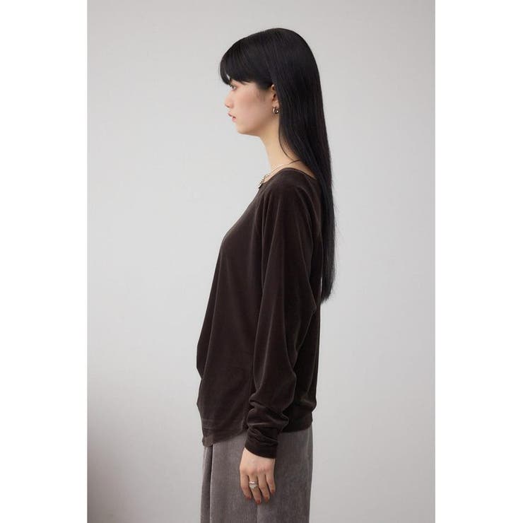 ベロアアシメカットトップス | AZUL BY MOUSSY | 詳細画像16 