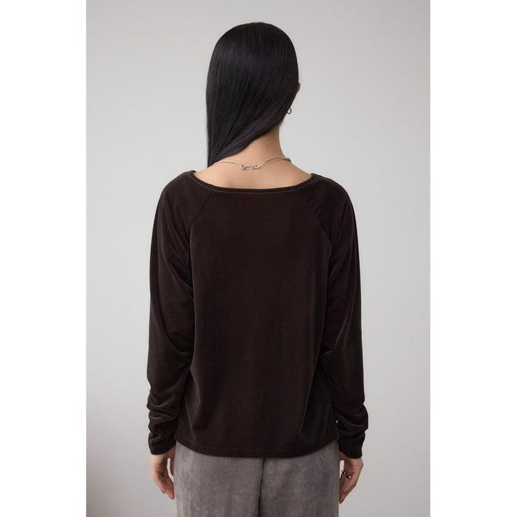 ベロアアシメカットトップス | AZUL BY MOUSSY | 詳細画像17 