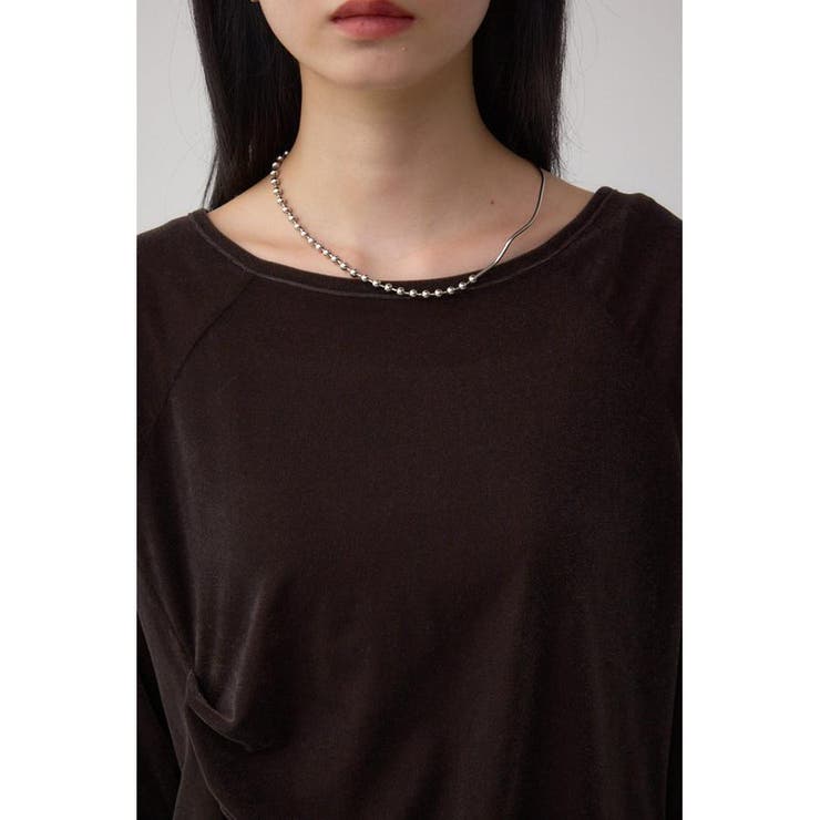 ベロアアシメカットトップス | AZUL BY MOUSSY | 詳細画像18 