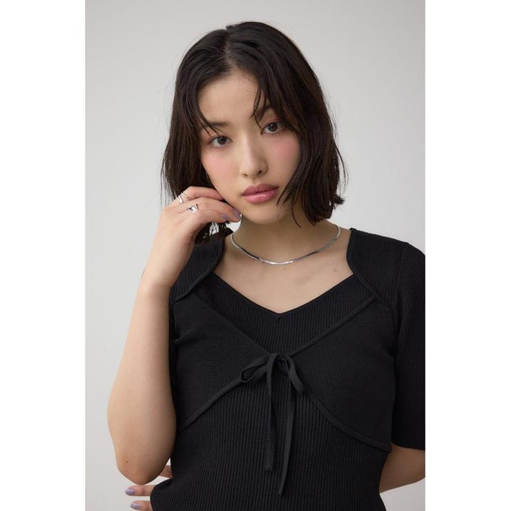 ビスチェレイヤードデザインニット | AZUL BY MOUSSY | 詳細画像11 