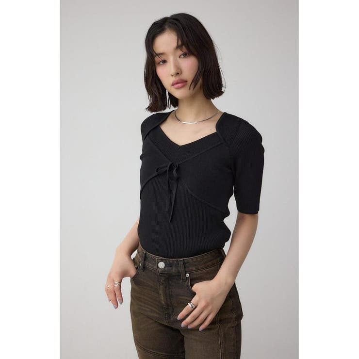 ビスチェレイヤードデザインニット | AZUL BY MOUSSY | 詳細画像12 