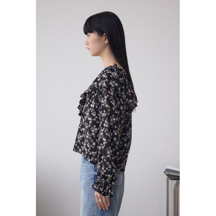 シアーチェックフラワー柄ブラウス | AZUL BY MOUSSY | 詳細画像16 