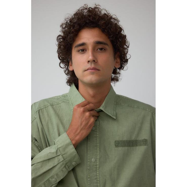 ミリタリーフェイドシャツ | AZUL BY MOUSSY | 詳細画像14 