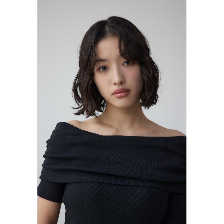 オフショルダーリブトップス[品番：AZLW0023385]｜AZUL BY MOUSSY