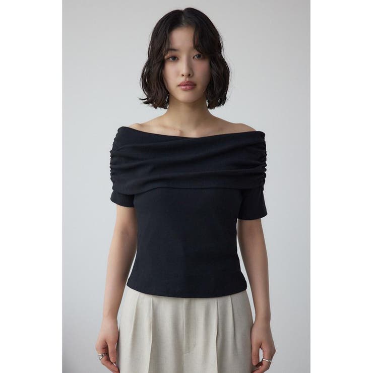 オフショルダーリブトップス | AZUL BY MOUSSY | 詳細画像24 