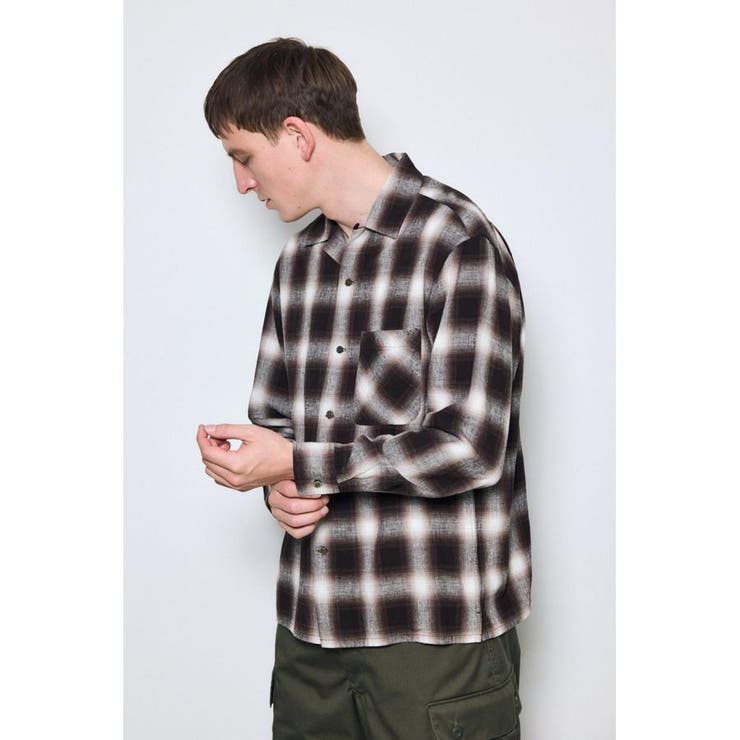 フレンチリネンオンブレーチェックシャツ | AZUL BY MOUSSY | 詳細画像24 