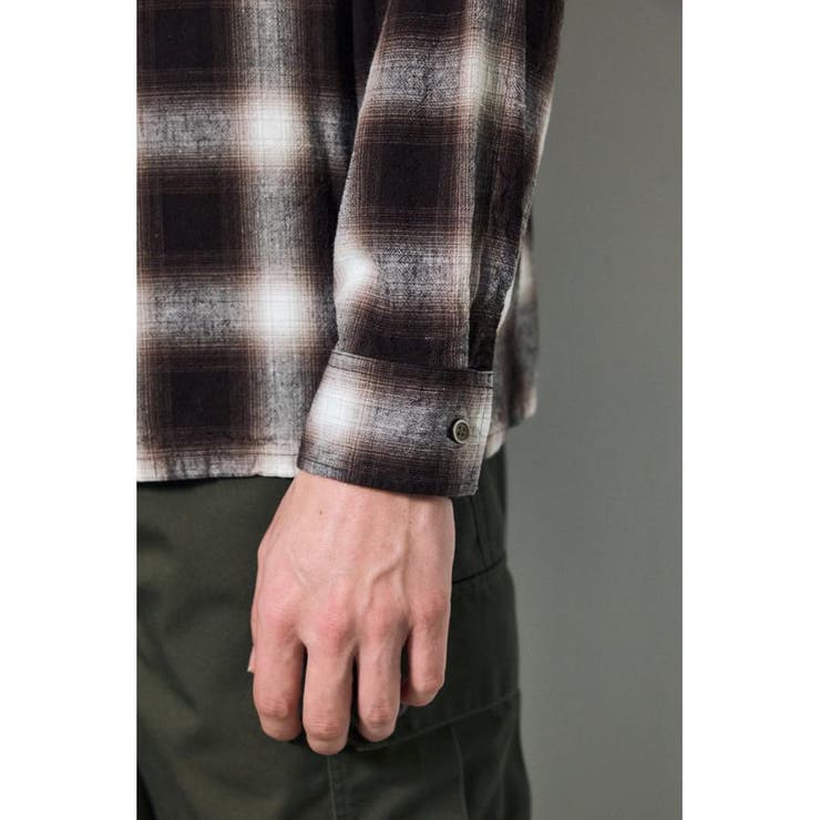 フレンチリネンオンブレーチェックシャツ | AZUL BY MOUSSY | 詳細画像32 