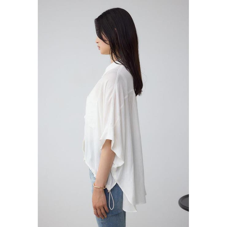 C/T冷感 裾ドロストドルマンルーズシャツ | AZUL BY MOUSSY | 詳細画像6 