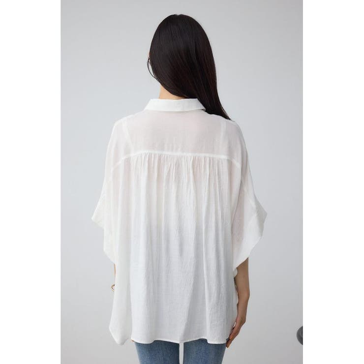 C/T冷感 裾ドロストドルマンルーズシャツ | AZUL BY MOUSSY | 詳細画像7 