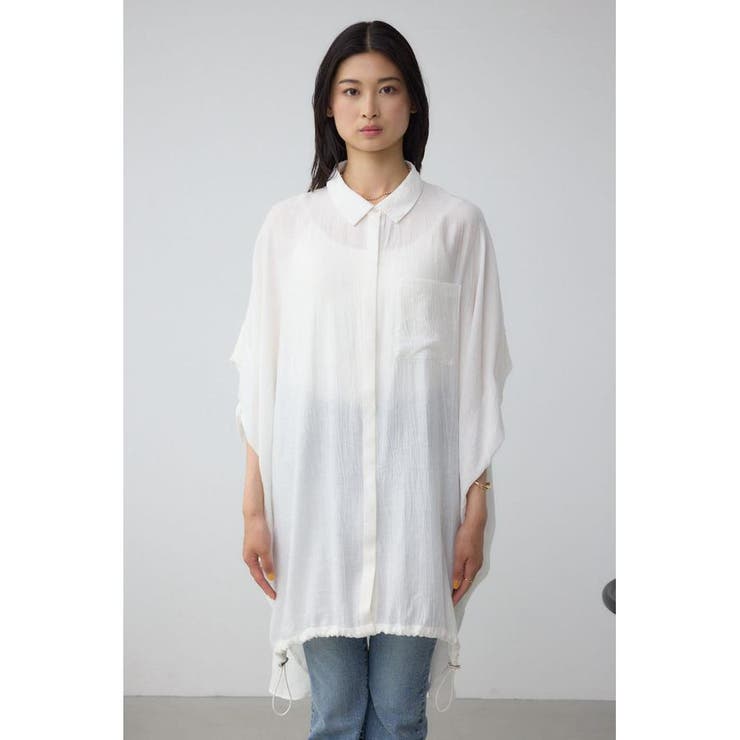 C/T冷感 裾ドロストドルマンルーズシャツ | AZUL BY MOUSSY | 詳細画像12 