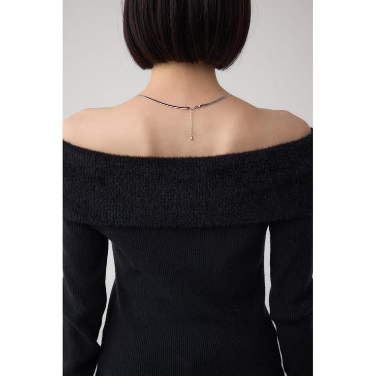 シャギーコンビオフショルダーニット | AZUL BY MOUSSY | 詳細画像19 