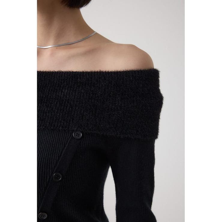 シャギーコンビオフショルダーニット | AZUL BY MOUSSY | 詳細画像20 