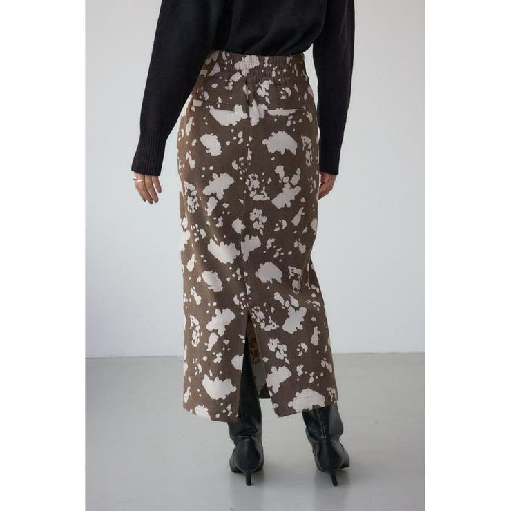 カウ柄ジャガードタイトスカート | AZUL BY MOUSSY | 詳細画像14 