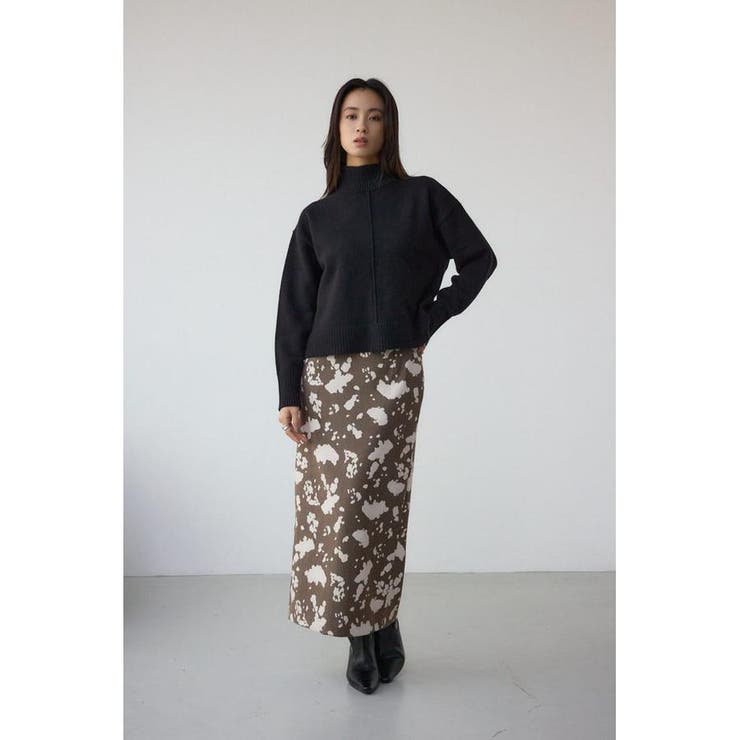 カウ柄ジャガードタイトスカート | AZUL BY MOUSSY | 詳細画像15 