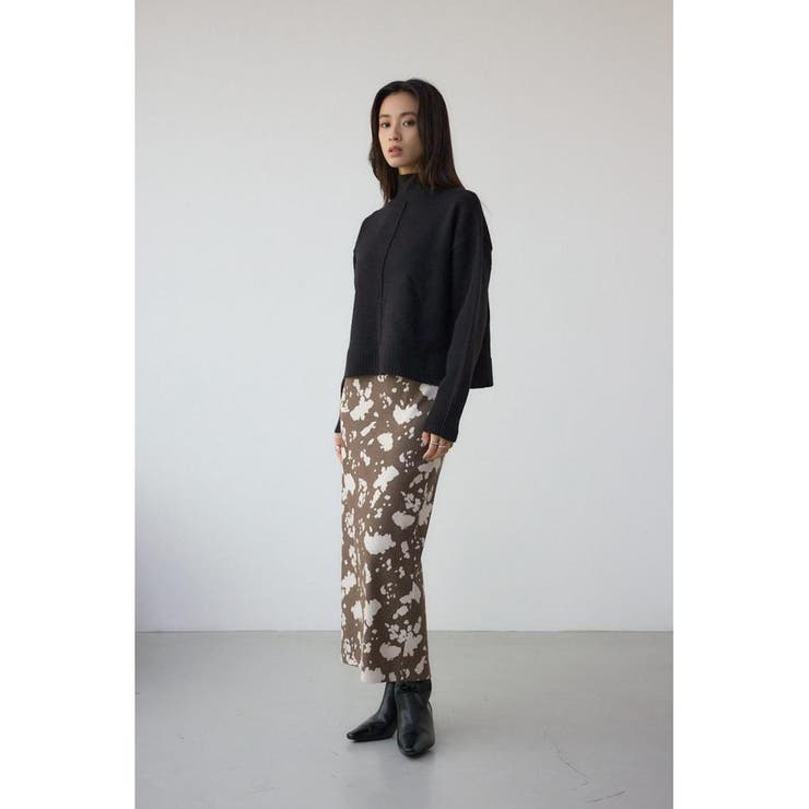 カウ柄ジャガードタイトスカート | AZUL BY MOUSSY | 詳細画像16 