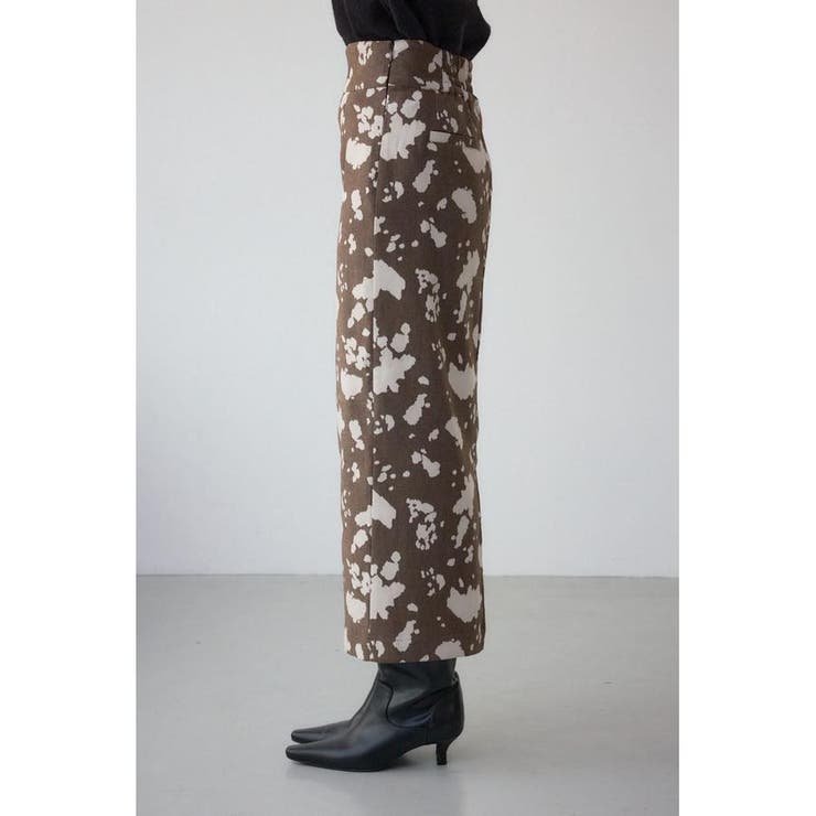 カウ柄ジャガードタイトスカート | AZUL BY MOUSSY | 詳細画像18 