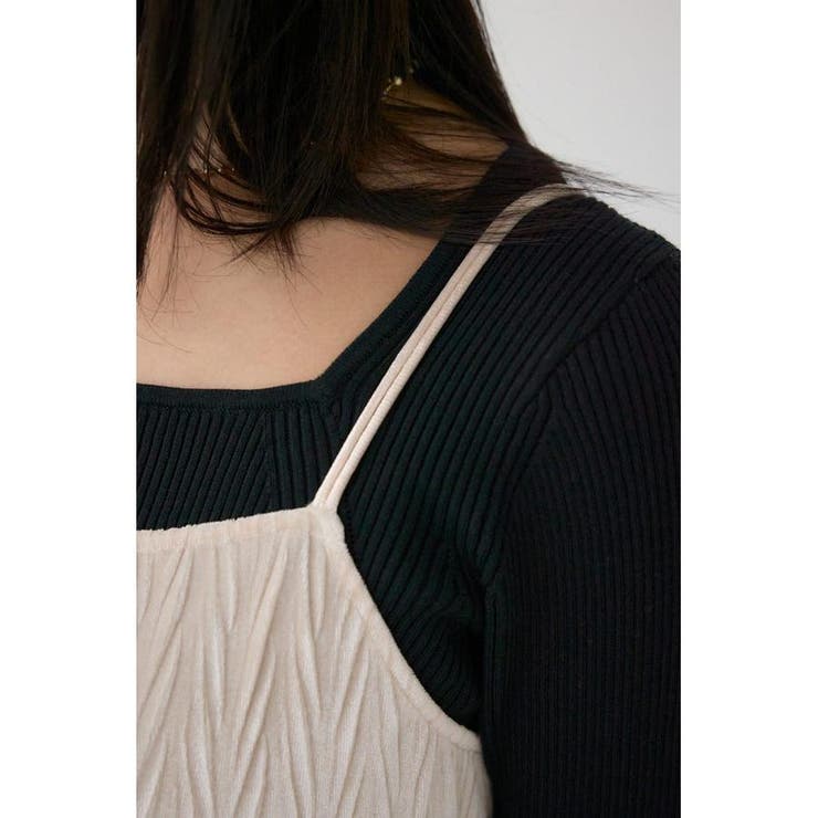 プリーツベロアキャミワンピース | AZUL BY MOUSSY | 詳細画像10 