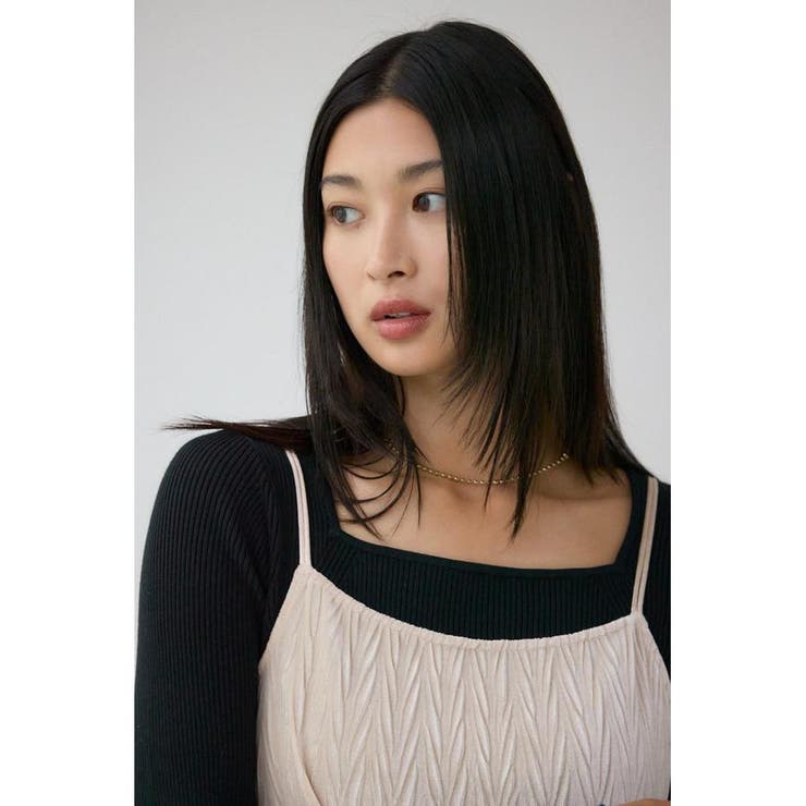 プリーツベロアキャミワンピース | AZUL BY MOUSSY | 詳細画像2 