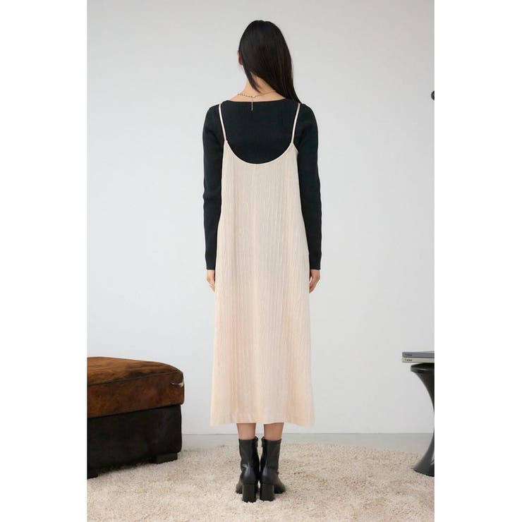 プリーツベロアキャミワンピース | AZUL BY MOUSSY | 詳細画像7 