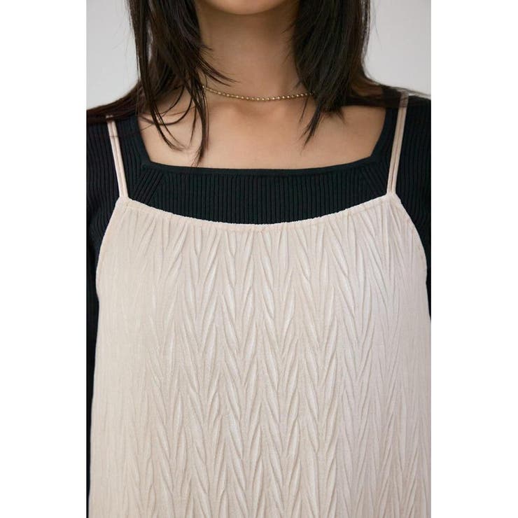 プリーツベロアキャミワンピース | AZUL BY MOUSSY | 詳細画像8 