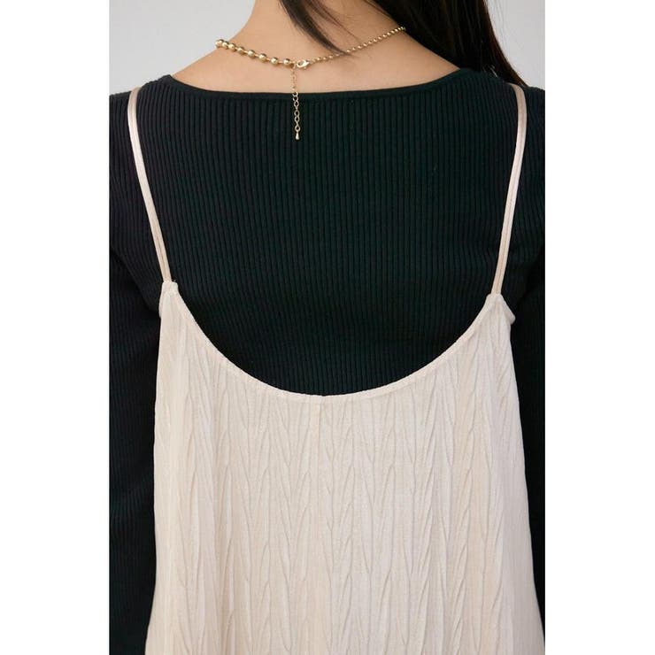 プリーツベロアキャミワンピース | AZUL BY MOUSSY | 詳細画像9 