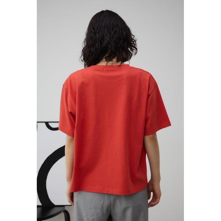 【アミリ】ボーンプリント ロゴ Tシャツ ブルー AZUL BY MOUSSY プリントロゴTシャツ RED -ファッション通販