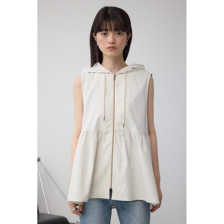 C/T撥水フード付ジップベスト | AZUL BY MOUSSY | 詳細画像15 