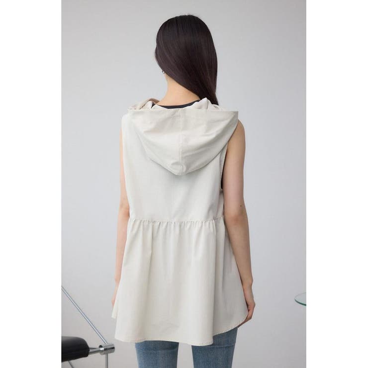 C/T撥水フード付ジップベスト | AZUL BY MOUSSY | 詳細画像17 