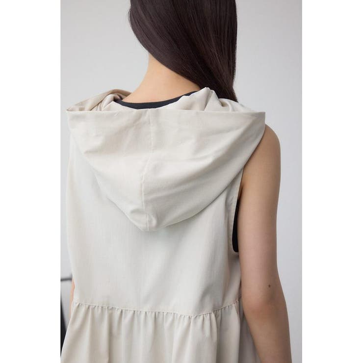 C/T撥水フード付ジップベスト | AZUL BY MOUSSY | 詳細画像19 