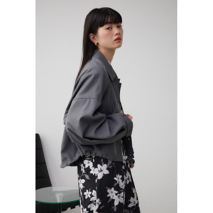ボリュームスリーブクロップドシャツブルゾン | AZUL BY MOUSSY | 詳細画像26 