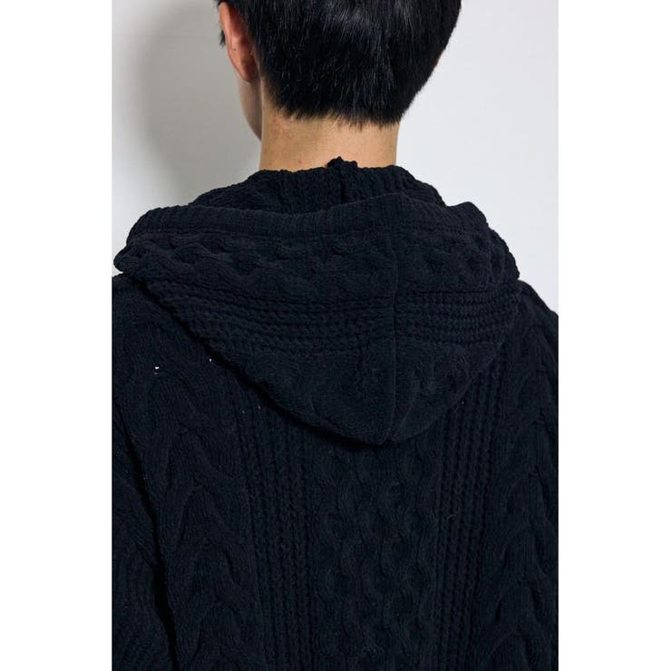 ジップアップニットフーディー | AZUL BY MOUSSY | 詳細画像9 
