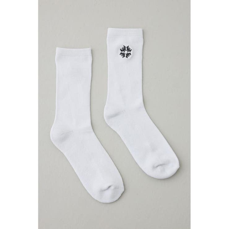 1ポイント刺繍ロングソックス | AZUL BY MOUSSY | 詳細画像1 