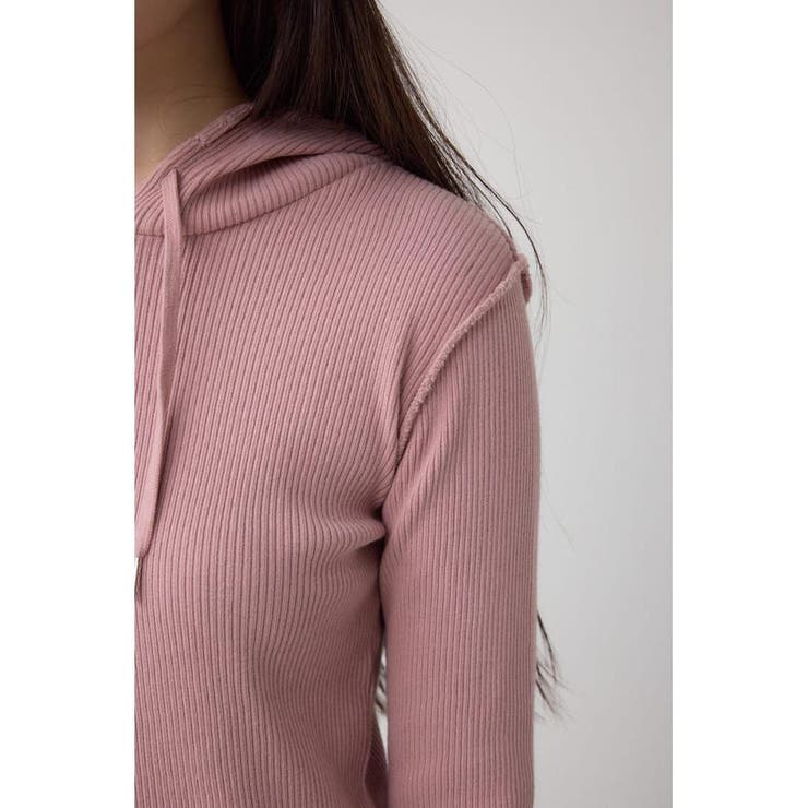 ダメージフーディーリブトップス | AZUL BY MOUSSY | 詳細画像33 