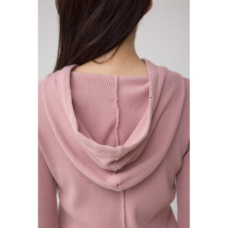 ダメージフーディーリブトップス | AZUL BY MOUSSY | 詳細画像32 